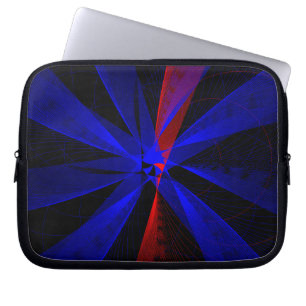 Capa Para Notebook Bolsa Eletrônica Geométrica Abstrata Cor de Mirtil