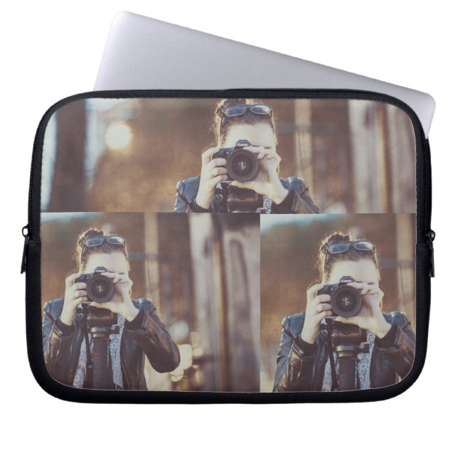 Capa Para Notebook Bolsa eletrônica para fotografia - bolsa de tecnol (Frente)