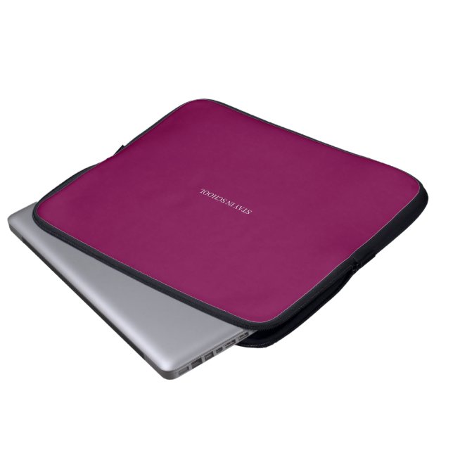 Capa Para Notebook Bolsa Eletrônica "Permaneça na Escola" (Frente Inferior)