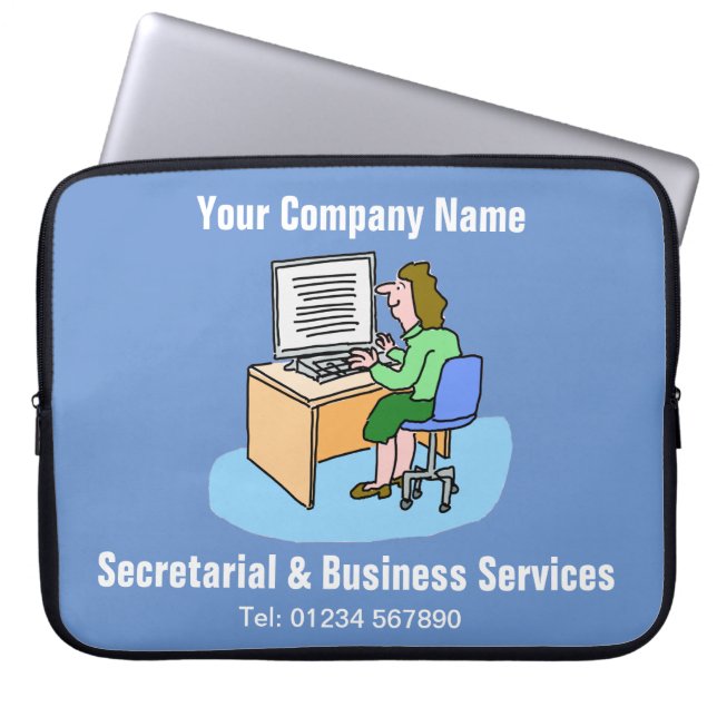 Capa Para Notebook Bolsa para Computador Serviços Secretariais e Empr (Frente)