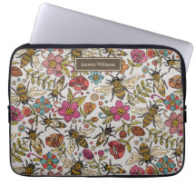 Bolsa para iPad Laptop Abelhas Ocupadas