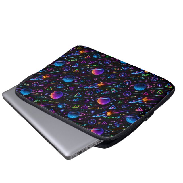 Capa Para Notebook Bolsa para Laptop 13in-Neoprene Futurista  (Frente Inferior)