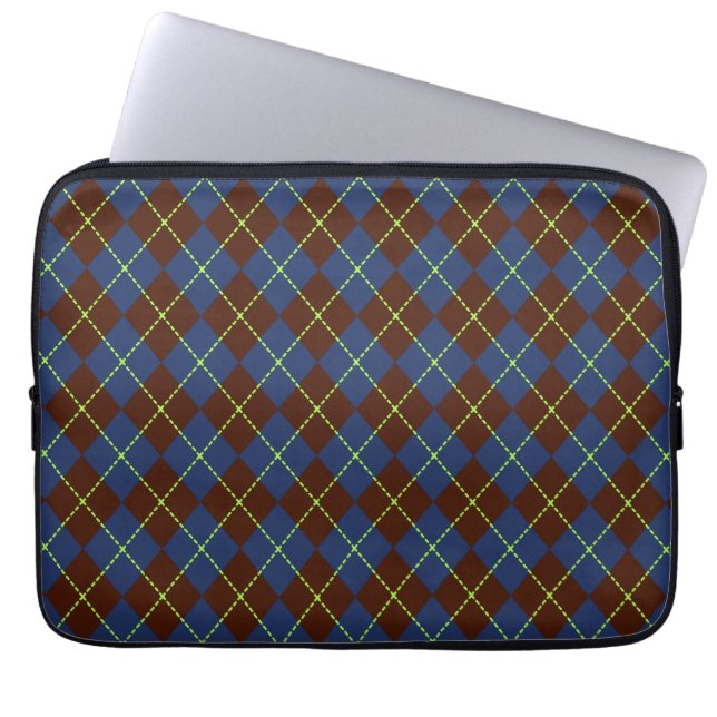 Capa Para Notebook Bolsa para Laptop Argyle (Frente)