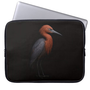 Capa Para Notebook Bolsa para Laptop Black 4 Luxe, Egreta Avermelhada