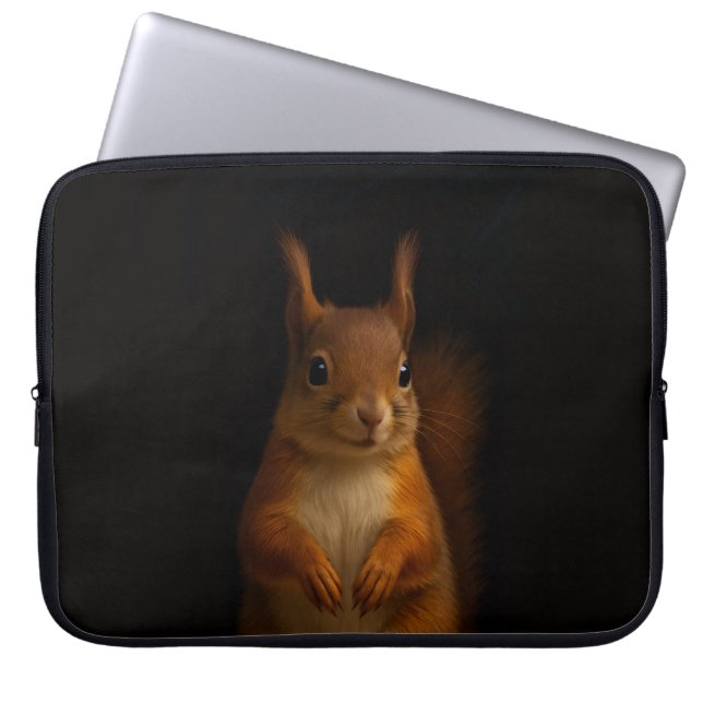 Capa Para Notebook Bolsa para Laptop Black 4 Luxe, Esquilo Vermelho (Frente)
