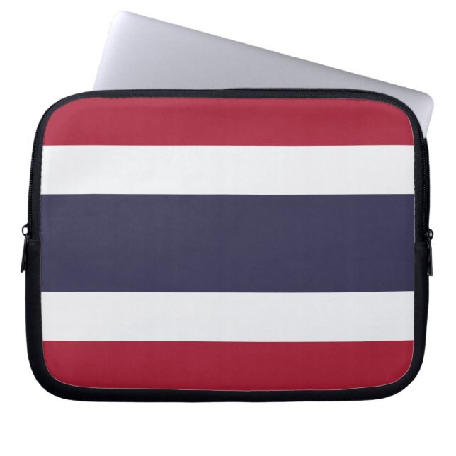 Capa Para Notebook Bolsa para Laptop com a Bandeira da Tailândia (Frente)