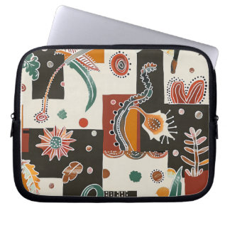 Capa Para Notebook Bolsa para Laptop com Padrão de Vida Marinha Flora