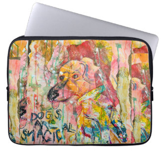 Capa Para Notebook Bolsa para Laptop de Cachorro Mágico