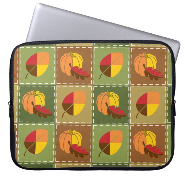 Capa Para Notebook Bolsa para Laptop de Colcha de Outono (Frente)