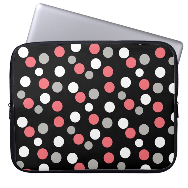 Capa Para Notebook Bolsa para Laptop de Geometria de Bolas Felizes Fu (Frente)