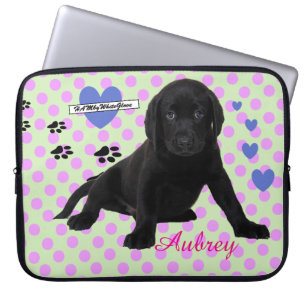 Capa Para Notebook Bolsa para Laptop de Neoprene HAMbyWG - c Cachorro