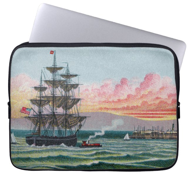Capa Para Notebook Bolsa para Laptop de Neoprene Martha's Vineyard (Frente)