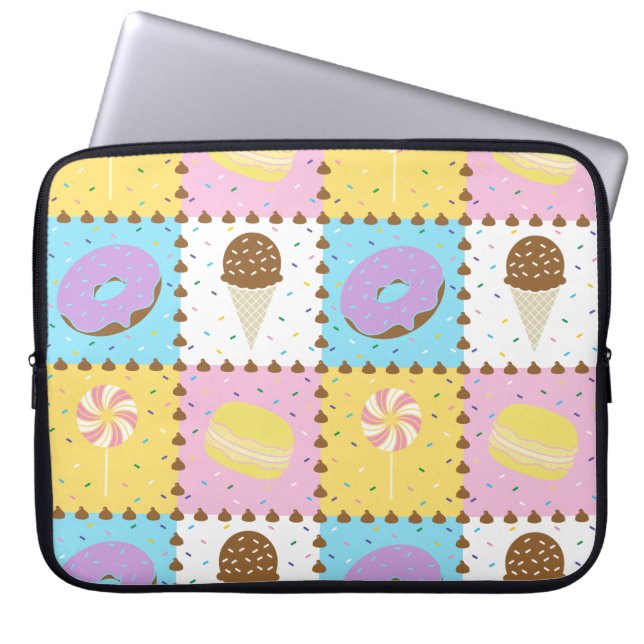Capa Para Notebook Bolsa para Laptop Desejos Doces (Frente)