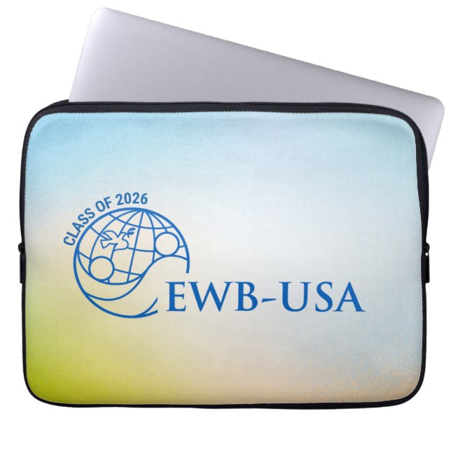 Capa Para Notebook Bolsa para Laptop EWB-USA Turma de 2026 (Frente)