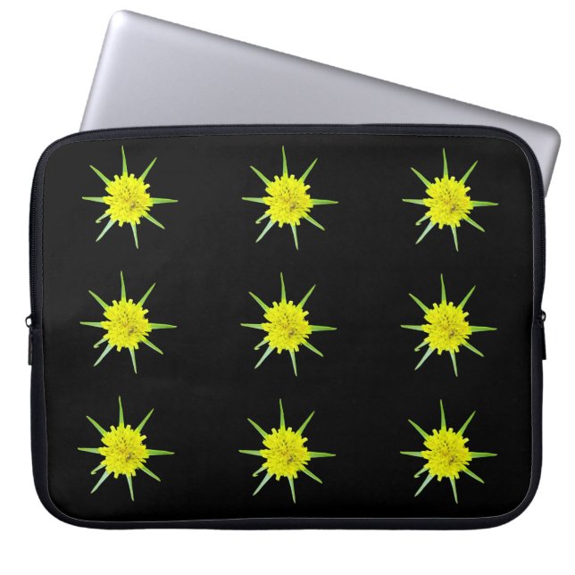 Capa Para Notebook Bolsa para Laptop Flor Selvagem Barba-de-Bode Meno (Frente)