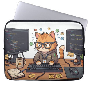 Capa Para Notebook Bolsa para Laptop Gato Real
