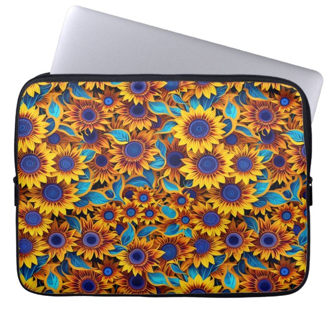 Capa Para Notebook Bolsa para Laptop Girassol (Frente)