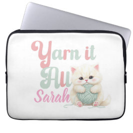 Capa Para Notebook Bolsa para Laptop Personalizada Yarn it All