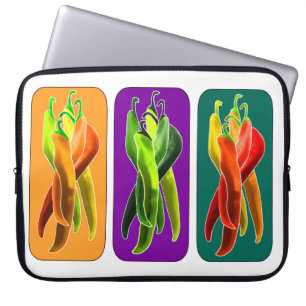 Capa Para Notebook Bolsa para Laptop Pimentões Abstratos