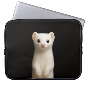 Capa Para Notebook Bolsa para Laptop Preta 4 Luxe, Arminho Elegante