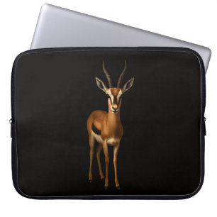 Capa Para Notebook Bolsa para Laptop Preta 4 Luxe, Gazela Elegante