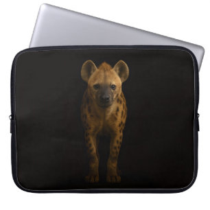 Capa Para Notebook Bolsa para Laptop Preta 4 Luxe, Hiena Manchada Sel
