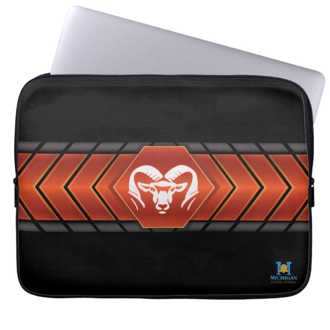 Capa Para Notebook Bolsa para Laptop Rockford Rams #2 (Frente)