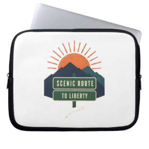 Capa Para Notebook Bolsa para Laptop Scenic Route To Liberty