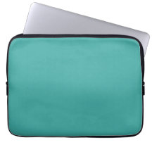 Bolsa para Laptop Turquesa com Recorte Preto