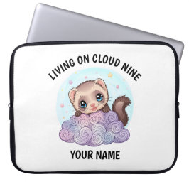 Capa Para Notebook Bolsa Personalizada para Laptop com Furão Fofo