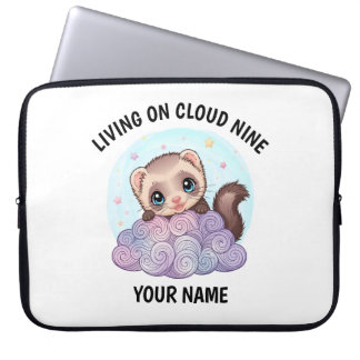 Capa Para Notebook Bolsa Personalizada para Laptop com Furão Fofo
