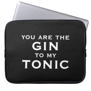 Capa Para Notebook Bolsa preta para laptop. Você é o gim para a minha