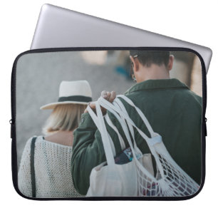 Capa Para Notebook Bolsas brancas de carregando