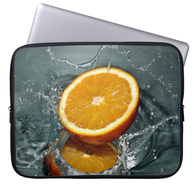 Capa Para Notebook Bolsas de laptop de abertura laranja (Frente)