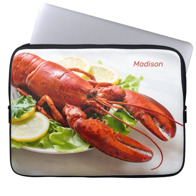 Capa Para Notebook Bolsas de laptop de Lobster de Nome Personalizado (Frente)