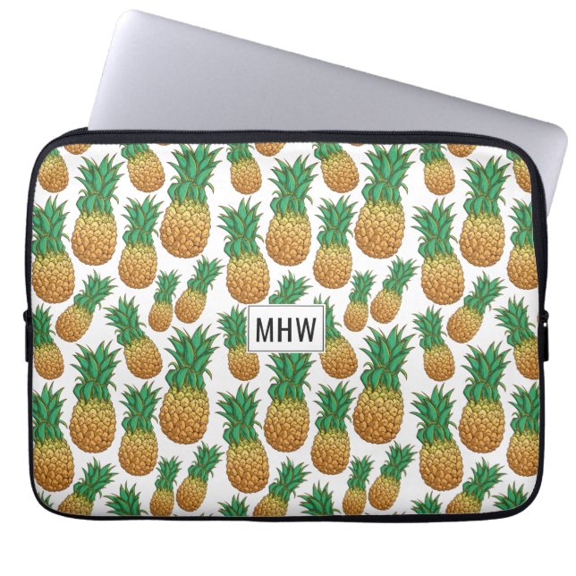 Capa Para Notebook Bolsas de laptop de monograma personalizadas de pa (Frente)