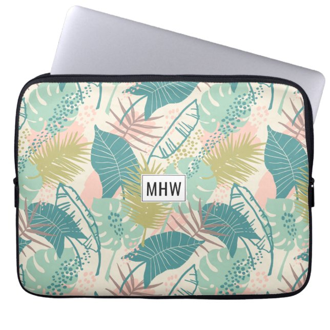 Capa Para Notebook Bolsas de laptop de monograma personalizadas de pa (Frente)