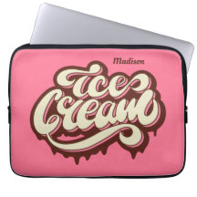 Bolsas de laptop de Sorvete de cores e nomes perso