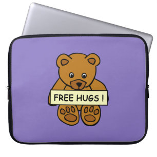 Capa Para Notebook Bolsas de laptop de Ursinho de Hugs Gratuitos