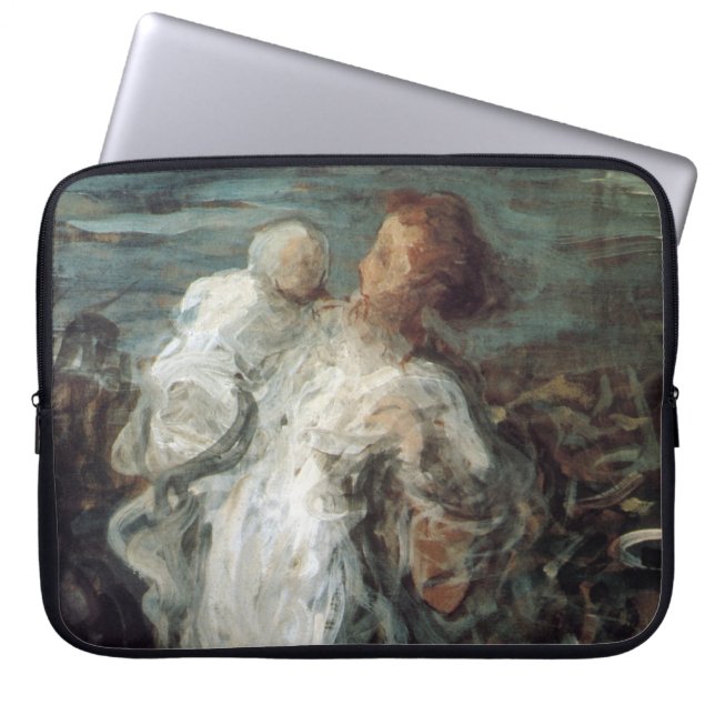 Capa Para Notebook bolsas de laptop "Mãe com Criança" (Frente)