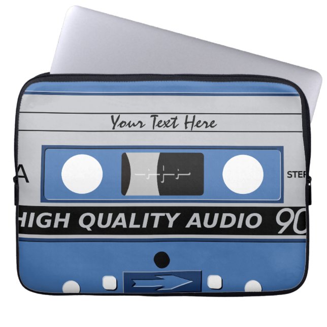 Capa Para Notebook Bolsas de laptop personalizadas de fita cassete (Frente)