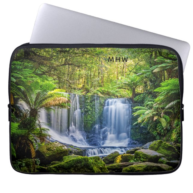 Capa Para Notebook Bolsas de laptop personalizadas de monograma de fe (Frente)