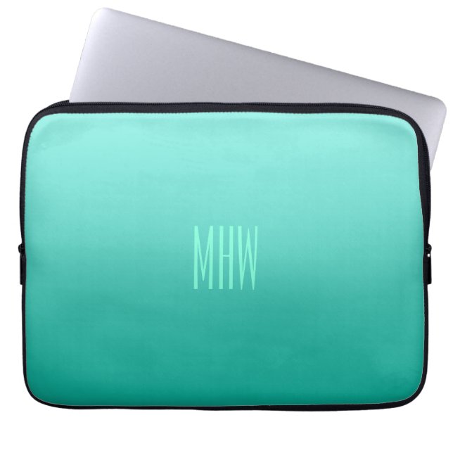 Capa Para Notebook Bolsas de laptop personalizadas de monograma do Gr (Frente)