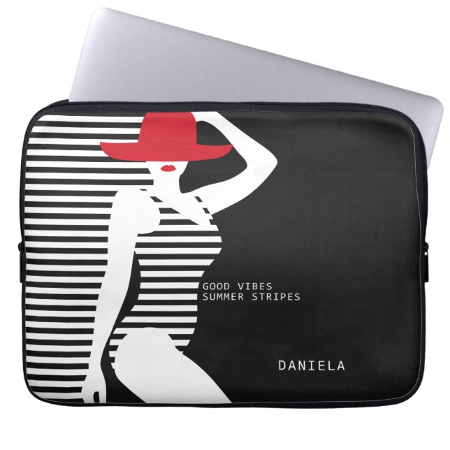 Capa Para Notebook Bolsas de laptop personalizadas de nomes de mulher (Frente)