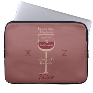 Capa Para Notebook Bolsas de laptop personalizadas de vidro de vinho