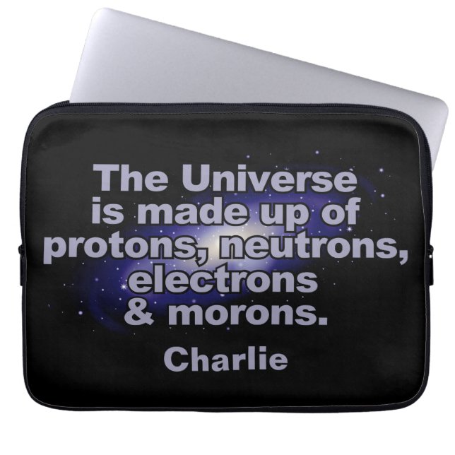 Capa Para Notebook Bolsas de laptop personalizadas "O Universo" engra (Frente)