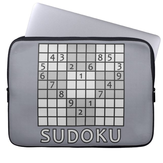 CAPA PARA NOTEBOOK BOLSAS DE LAPTOP SUDOKU (Frente)