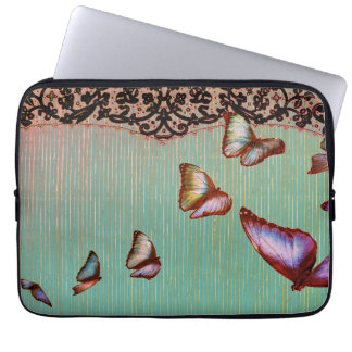 CAPA PARA NOTEBOOK BOLSAS PARA LAPTOP DE NEOPRENE LISTRAS BORBOLETAS