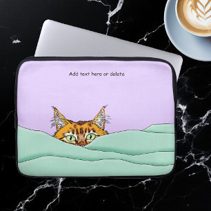 Capa Para Notebook Bom Dia Laranja Gato Engraçado