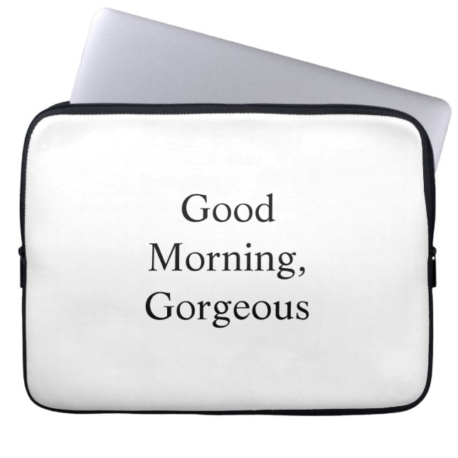 Capa Para Notebook Bom Dia, Lindona (Frente)